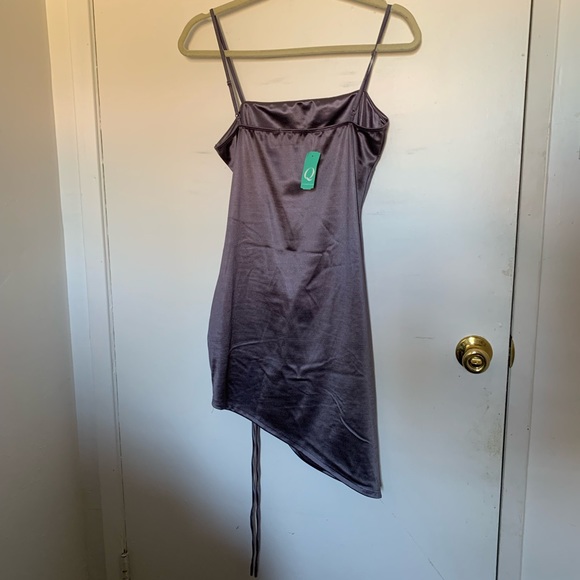 NWT Purple Ruched Dress from Q - Picture 3 of 3